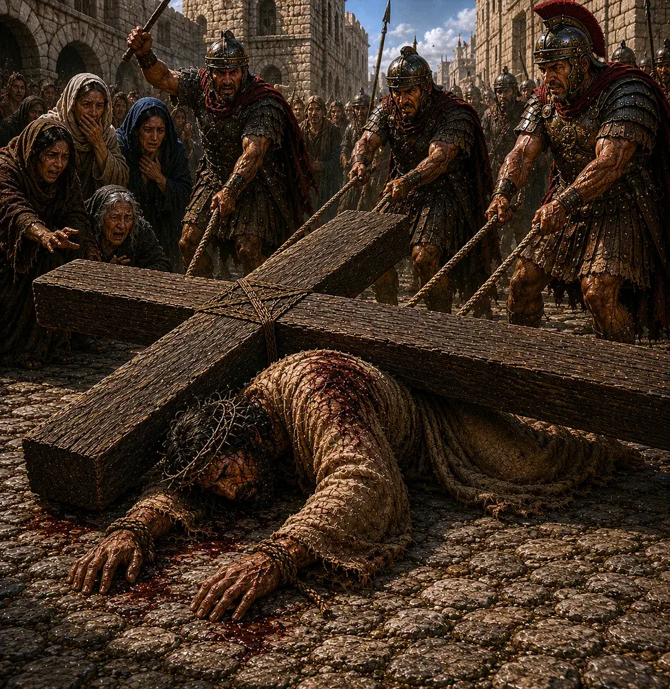 Station III — Jesus Falls the First Time