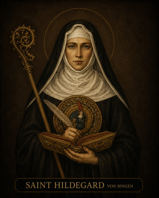 Portrait of St. Hildegard of Bingen