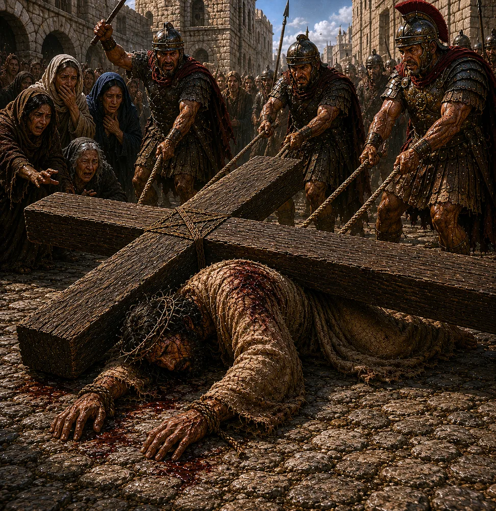 Station III — Jesus Falls the First Time