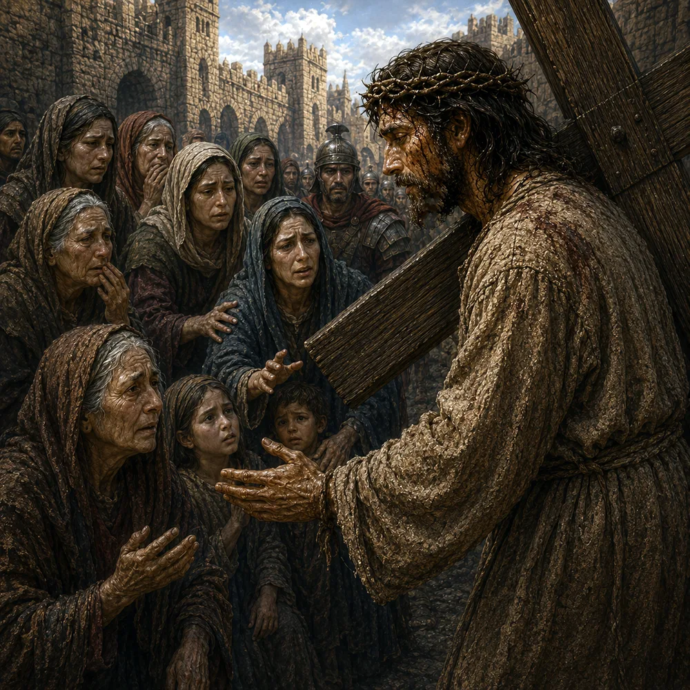 Station VIII — Jesus Speaks to the Women of Jerusalem