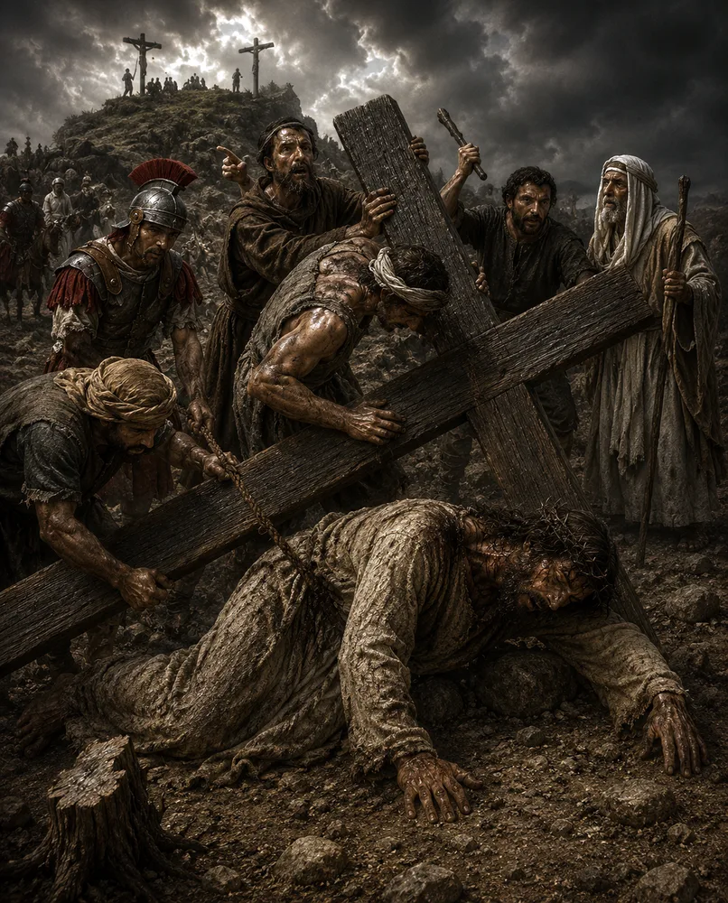 Station IX — Jesus Falls a Third Time