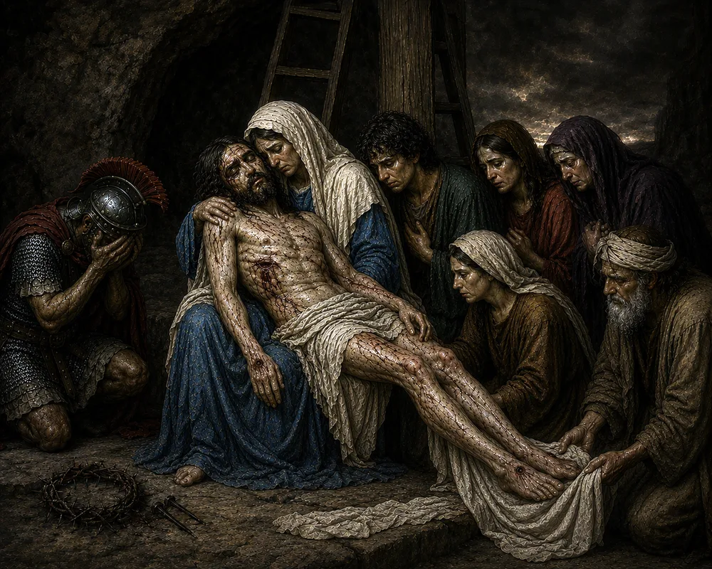 Station XIII — Jesus Is Taken Down from the Cross