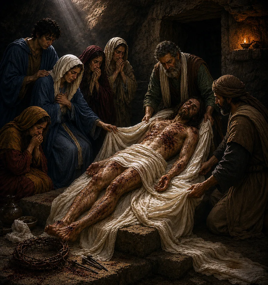 Station XIV — Jesus Is Placed in the Tomb