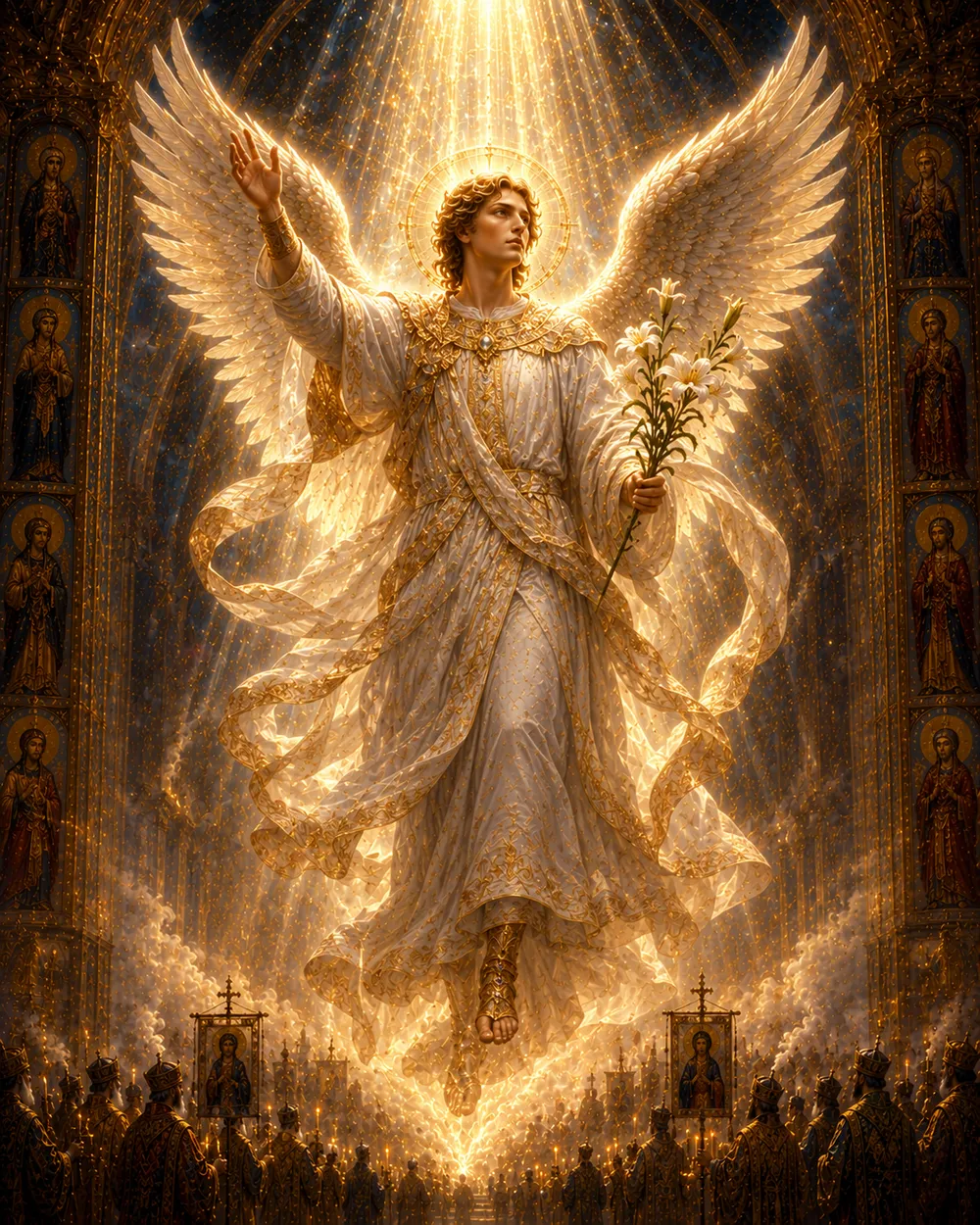 St. Gabriel the Archangel, herald of the Incarnation, who announced the birth of Christ