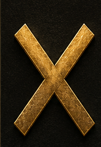 Saltire cross, symbol of St. Andrew