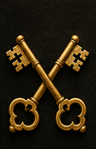 Keys, symbol of St. Peter