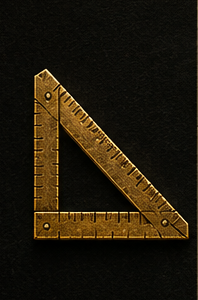 Ruler, symbol of St. Thomas