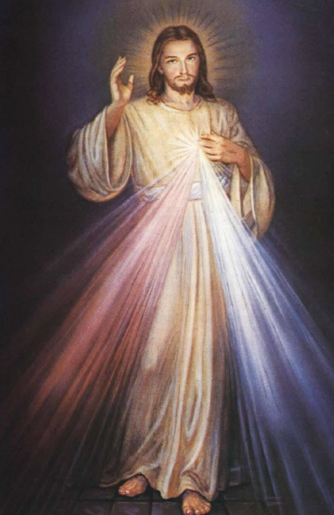The Divine Mercy image of the Merciful Jesus