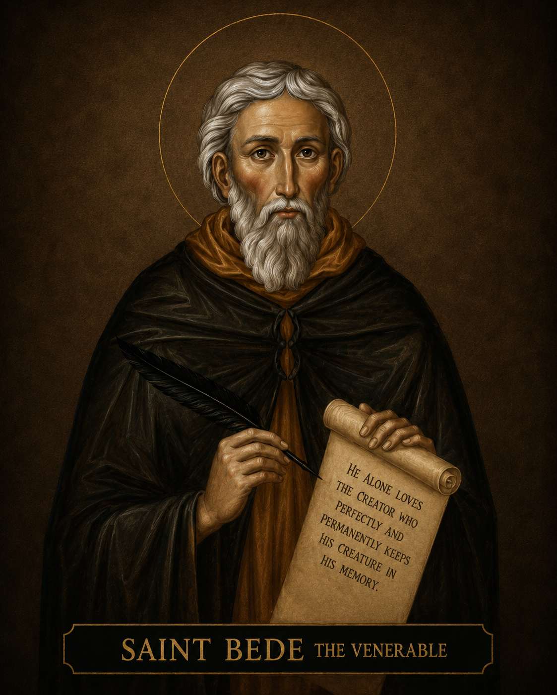 Portrait of St. Bede the Venerable