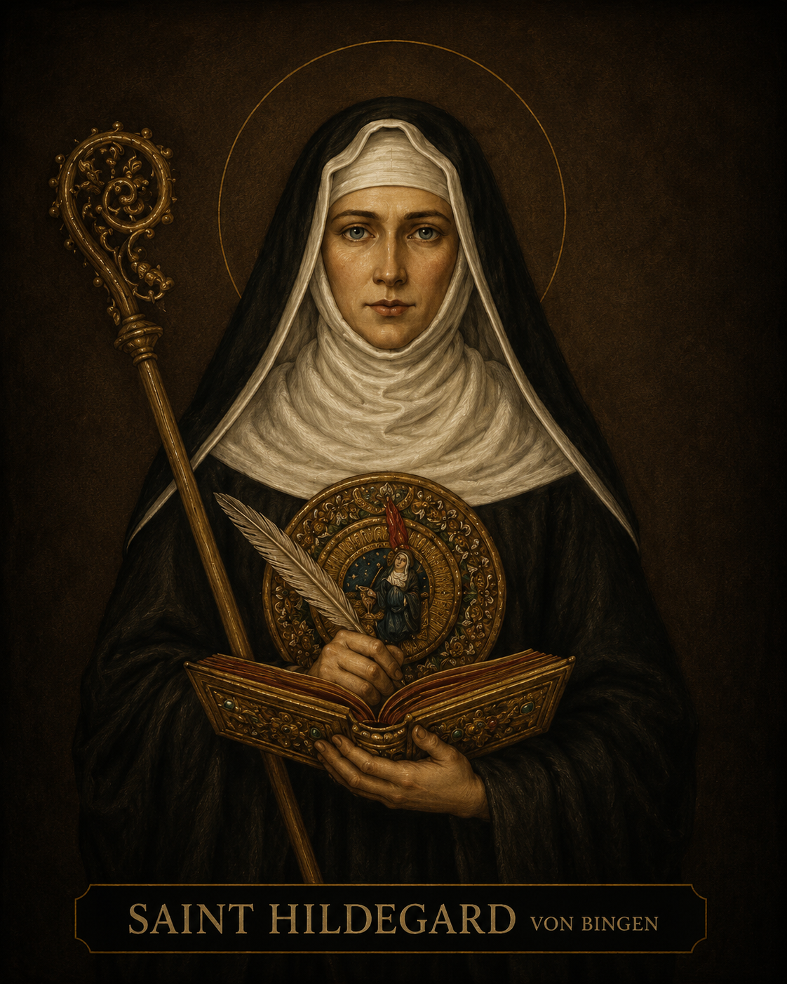 Portrait of St. Hildegard of Bingen